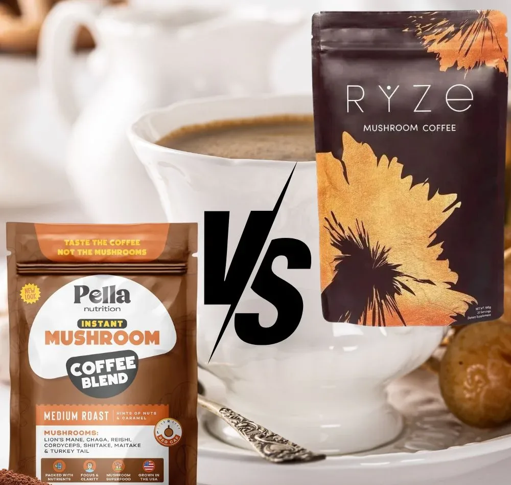 Pella Mushroom Coffee vs Ryze